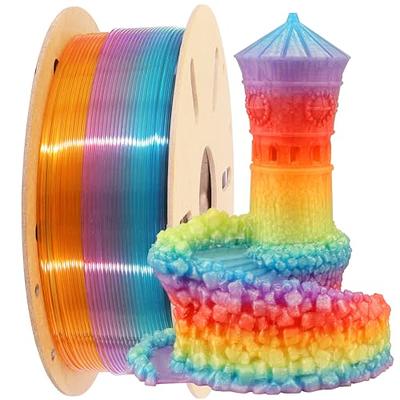 Polymaker Matte Rainbow PLA Filament 1.75mm, Multicolor Gradient PLA 3D  Printer Filament 1.75 1kg - PolyTerra PLA Rainbow 3D Printing Filament