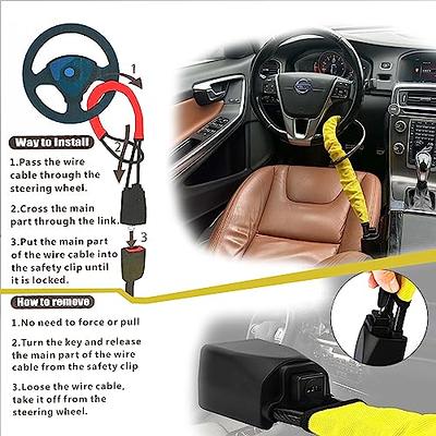 Steering Wheel Lock,Steering Lock Car Steering Wheel Locks,Seat Belt Lock,Anti  Theft Car Security Device Car Lock Car Theft Prevention with 2  Keys,Universal Locks for Car Trucks(DarkYellow) - Yahoo Shopping