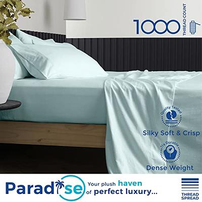 Pure White Queen Sheet Set - 100% Cotton Sheets, Sateen Weave, 400 Thread  Count Cooling Sheets, Deep Pocket 4 Pc Soft Bedding - California Design Den