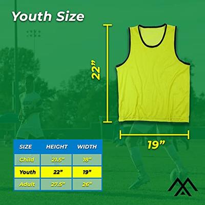 MaxProcision Bulk 14 Pack Yellow and Orange - Breathable Mesh Team Pinnies  for Big Kids & Youth - Great for Basketball Jerseys, Soccer Practice,  Football Pennies & Sports Teams, Soccer Scrimmage - Yahoo Shopping