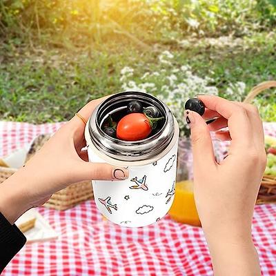 TEAHOO 24 Hours Insulated Thermos Lunch Box for Food Container 304  Stainless Steel Vacuum Food Jar