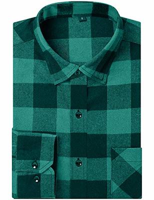Lucky Brand Men's Linen Madras Plaid Short Sleeves Camp Collar Shirt