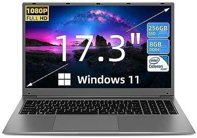  SGIN 17 Inch Laptop, Laptops with IPS Display, 4GB RAM 128GB  SSD Computer, Intel Celeron Quad Core J4105(Up to 2.5 GHz), Mini HDMI,  Webcam, Dual Wi-Fi, 512GB Expansion : Electronics