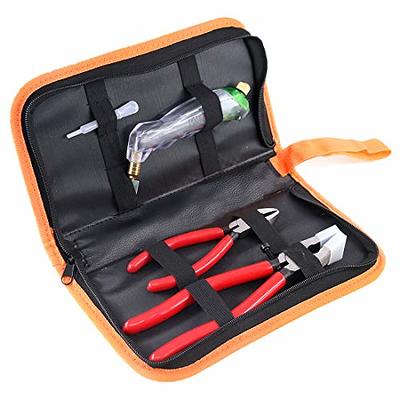 3 PCS Glass Running Breaking Pliers Kit with Oil Feed Glass Cutter