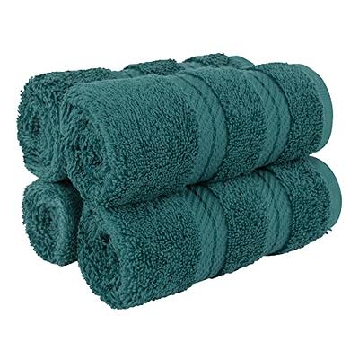 American Soft Linen Salem 6 Piece Bath Towel Set, 100% Turkish Combed Cotton, Dark Gray