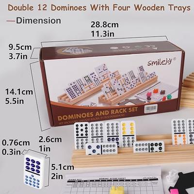 ESSAJOY Mexican Train Dominoes Set Dominoes Set for Adults Double