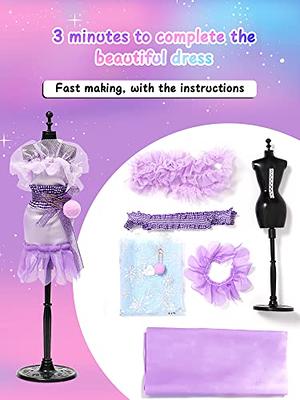 Fashion Designer Kit for Girls with 5 Mannequins - Creativity DIY Arts and  Crafts Kit Educational Toys - Sewing Kit for Kids Ages 8-12 - Teen Girls