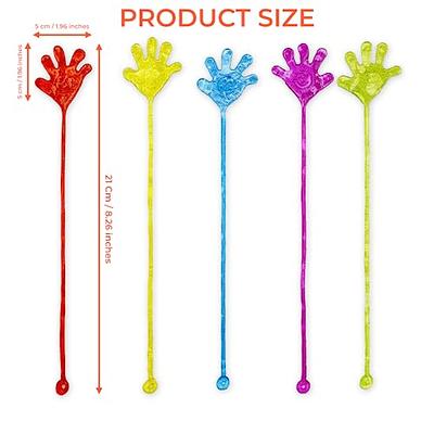 Marwills 20 Pcs Sticky Hands, Wacky Fun Stretchy Glitter Sticky