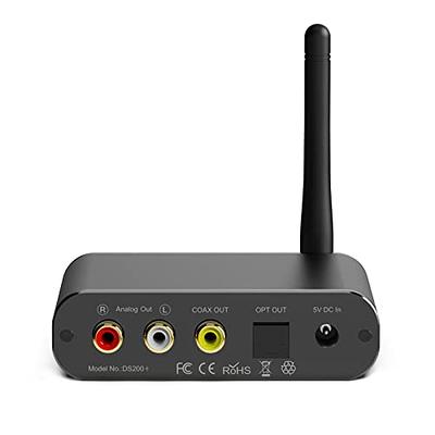 Receptor de audio Bluetooth con NFC - Jack/RCA/SPDIF(Toslink) de 3,5mm - BT  5.0 - DAC HiFi Wolfson - Receptor estéreo Bluetooth para altavoces/PC/TV 