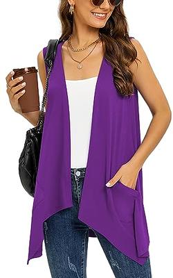 Womens Summer Sleeveless V Neck Sweater Vest Fall Knitted Loose