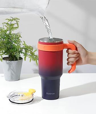 EALGRO Gallon Insulated Water Bottle Jug with Straw, 128 oz Large Stainless  Steel Sports Metal Water Canteen With Handle, Thermal Water Cup Mug with 2  Lids, Navy Blue - Yahoo Shopping