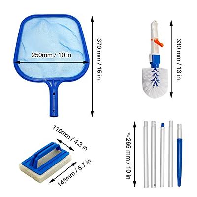 3-Piece Set of Swimming Pool Shallow Water Leaf net Fishing Hot Tub Cleaning  Kit Accessories with Five-Section Rod net Sponge Brush Swimming Pool Bottom  Wall Brush Set - Yahoo Shopping