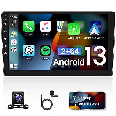 Double Din Android 11 Car Stereo Wireless Apple Carplay Android 2G+32G,  Hikity 9 Inch Touch Screen Car Audio Receiver Bluetooth, GPS Navigation,  WiFi