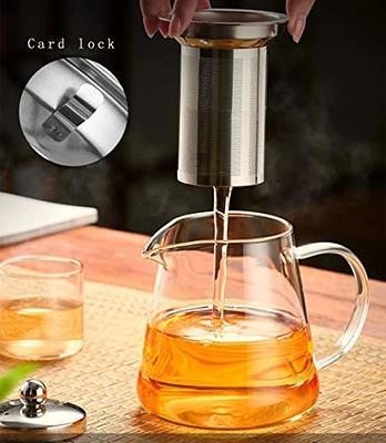 750ml Teapot with Removable Infuser Blooming Tea Maker Iced Tea