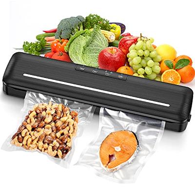 Vacuum Sealer Machine - Food-Vacuum-Sealer Automatic Air Sealing System for  Food Storage Dry and Wet Food Modes LED Indicator Compact Design 11.8 Inch  with 15Pcs Seal Bags Starter Kit (Silver) - Yahoo