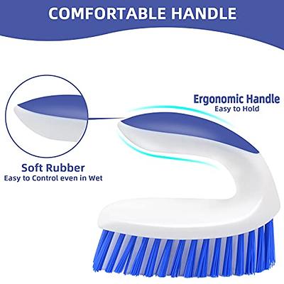 1pc Blue Hard Bristle Cleaning Brush For Bathroom Floor, Wall