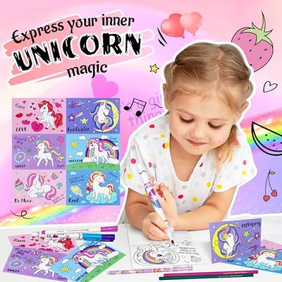 Hopewood Fruit Scented Washable Markers Set 45 pcs with Glitte Unicorn  Pencil Case, Art Supplies for Kids Ages 4-6-8, Creative Art Coloring Painting  Kits, Unicorn Gifts for Girls 4 5 6 7 8 9 Year Old