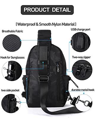 Women Men Crossbody Sling Backpack Chest Shoulder Bag Travelling Cycling  Hiking