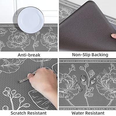 ROTTOGOON Kitchen Floor Mat Set of 2, Cushioned Anti Fatigue Kitchen Mat  17x59+17x29, Non-Slip Waterproof Kitchen Rug, Premium PVC Comfort  Kitchen Mats and Rugs for Kitchen, Office, Home, Laundry - Yahoo Shopping