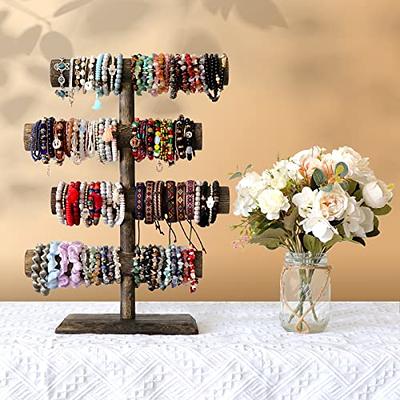 LadyRosian 4 Tier Wooden Display Jewelry Accessory Stand Bracelet