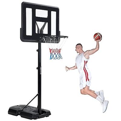 Portable Basketball Hoop Quickly Height Adjusted 6.6ft - 10ft Outdoor/Indoor  Basketball Goal System with 44 inch Shatterproof Backboard and Wheels for  Adults - Yahoo Shopping