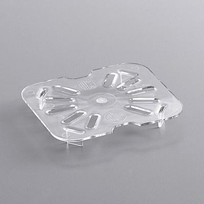 Vigor 1/2 Size Clear Polycarbonate Drain Tray