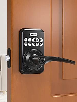 Keyless Entry Door Lock with Handles, Zomnua Fingerprint Door Lock