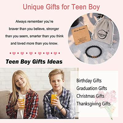 Valentines Day Gifts for Him Gifts for Teenage Boys Teen Boys Gift Ideas Beaded Bracelets 12 14 Year Old Boy Birthday Gift Ideas to Son Grandson