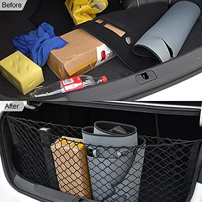 Car Rear Cargo Net, Adjustable Elastic Storage Organizer Net, Cargo Storage  Elastic Mesh Net Organizer With Hooks, Trunk Cargo Storage Net, Universal