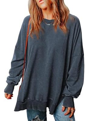 gifts for seniors women Plus Size Sweatshirts for Women 2023 Fall, Womens  Long Sleeve Crewneck Oversized Tops Casual Trendy Winter Clothes Oversized  Tshirts Shirts For Women Cotton 