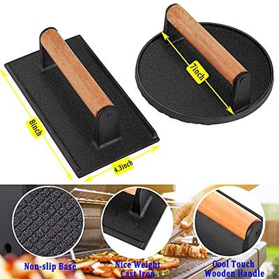 HULISEN Griddle Accessories for Blackstone, Stainless Steel Burger Press  Kit with Burger Spatula, Burger Smasher for Griddle Flat Top Grill Cooking,  Grill Press for Barbeque Hamburger Steak Meat - Yahoo Shopping