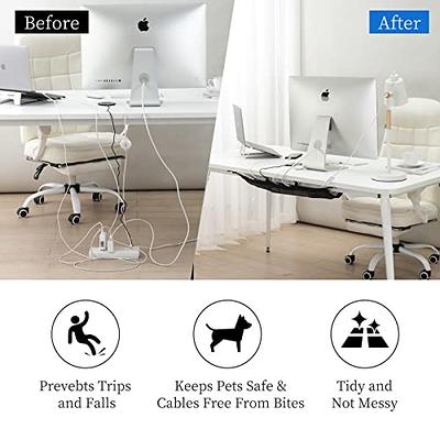 VIVO Black 36 Clamp-on Under Desk Cable Net, Workstation Wire Organizer,  Mesh Cable Management (DESK-AC36MH) 