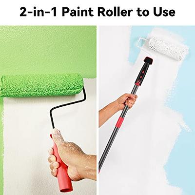 Paint Roller, 6FT Extension Pole Kit for Paint Roller, 3 High Density  Roller Covers Included, 9 inch Paint Brush Extension Pole for Corner,  Ceiling Painting, Long Roller Set - Yahoo Shopping