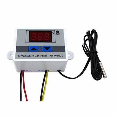 HiLetgo DC 12V 10A Digital LED Temperature Controller XH-W3001 Mini  Thermostat -50 to 110 Degree Heating/Cooling Temperature Control Switch  with Waterproof Sensor Probe - Yahoo Shopping