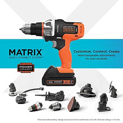 BLACK+DECKER 20V MAX* Matrix Cordless Drill Combo Kit, 2-Tool (BDCDMT120IA)  - Yahoo Shopping
