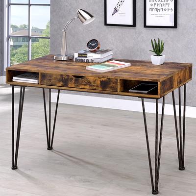 Sewing Craft Table Home Office Computer Desk with Storage Shelves and  Drawer - Costway