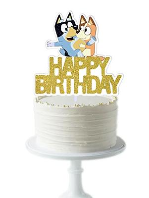 Bluey Cake Topper, Kid Cake Topper, Dog Birthday, Blue Dog Birthday, Bluey  Birthday Decorations 