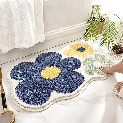 OLANLY Bathroom Rugs 24x16, Extra Soft and Absorbent Microfiber Bath Mat,  Non-Slip, Machine Washable, Quick Dry Shaggy Bath Carpet, Suitable for