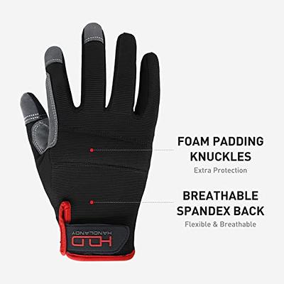 HANDLANDY Touchscreen Work Gloves Fit Men and Women Utility