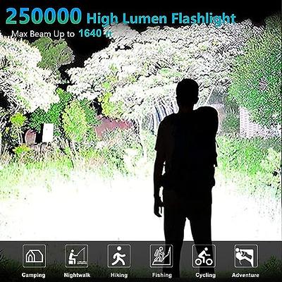 Rechargeable LED Flashlights High Lumens: 120000 Lumen Super