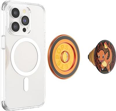 PopSockets Phone Grip Compatible with MagSafe, Adapter Ring for MagSafe  Included, Phone Holder, Wireless Charging Compatible, Pokemon - Charmander