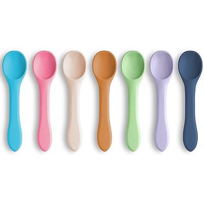 6pcs Silicone Baby Spoon For First Stage Toddler Utensils Baby Led
