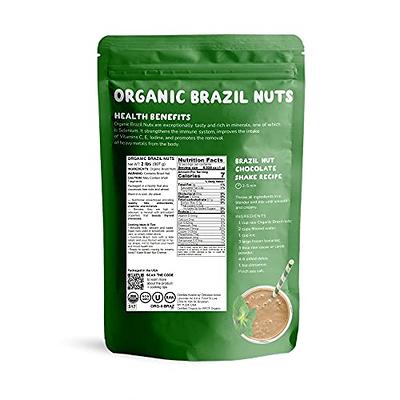 Organic Brazil Nuts, 2 Pounds – Non-GMO, Raw, Whole, No Shell, Unsalted,  Kosher, Vegan, Keto, Paleo Friendly, Bulk, Trail Mix Snack, Good Source of