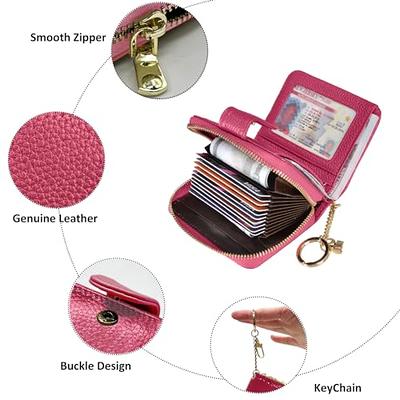 Genuine Leather Key Wallets Unisex Multifunctional Keys Organizer Women  Card Keychain Purse Simple Housekeeper Men Keys Pouch