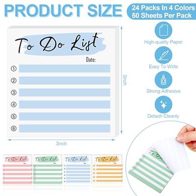 Transparent Sticky Notes/Notepads 3x3 Inch, Waterproof Translucent Multi  Color Memo Sticky Pads, Easy to Post for Home, Office 