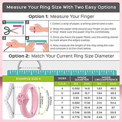 Rinfit Silicone Rings for Women - Silicone Ring Women - Womens Rubber  Wedding Rings - Pear Silicone Wedding Bands Women - Patented Design