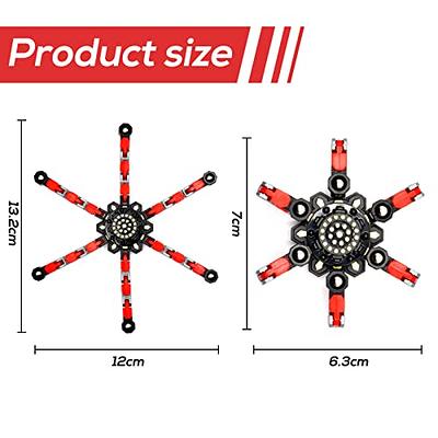 Fidget Spinner Packs, Finger Hand Spinner Toy with Transformable Chain  Mechanical Spiral Twister Fingertip Gyro Stress Relief Toy for Adult and  Kids