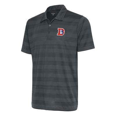 Men's Antigua Black Denver Broncos Affluent Polo 