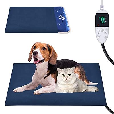 Pet Indoor Heating Pad, With Timer And Chew Resistant Cord