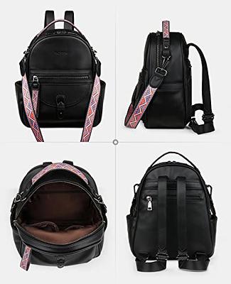 Small Fashionable Backpack for Women Mini Black Quilted Fashion Backpacks  Purse 